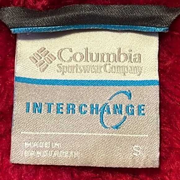 Columbia Interchange Bugaboo II Fleece Jacket Full Zip Red Women's Size Small - Picture 4 of 11